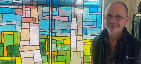 Multifaith room transformed with new stained glass window