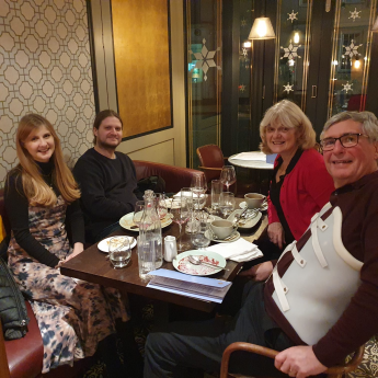 Family on first pub trip